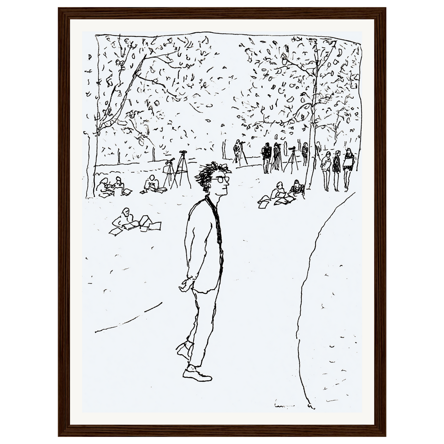 Quiet Park — s0_framed_dark_wood