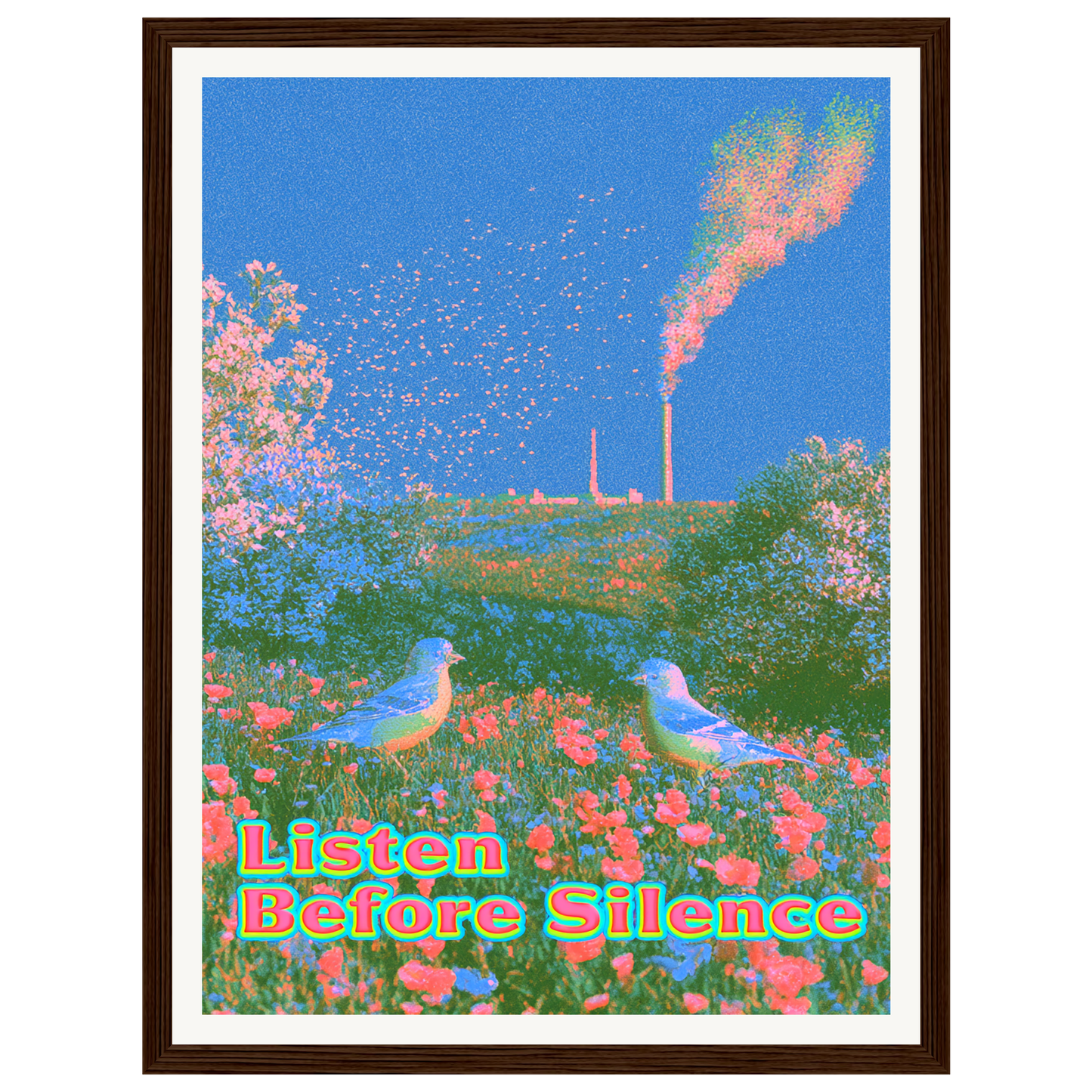Quiet Bloom — s0_framed_dark_wood