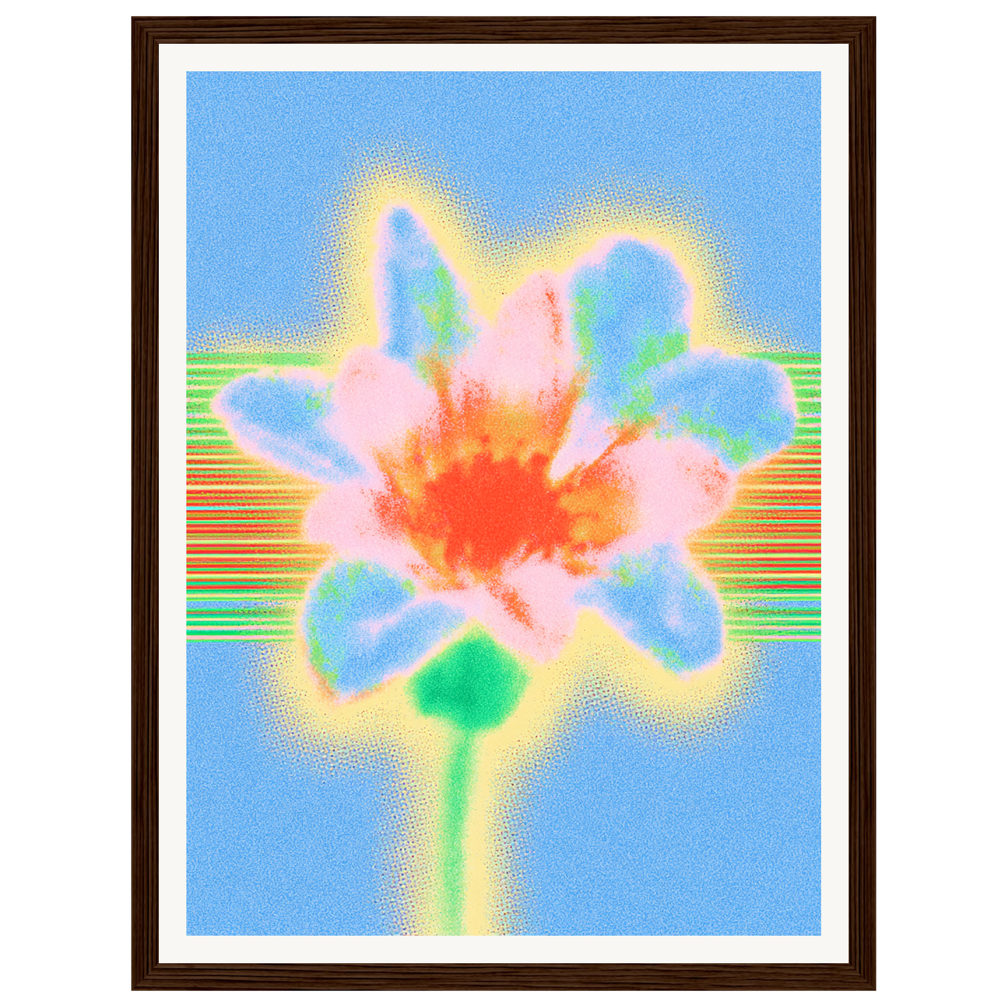 Electric Bloom — s0_framed_dark_wood