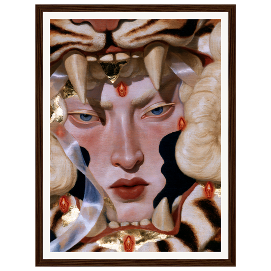 Fierce Queen — s0_framed_dark_wood