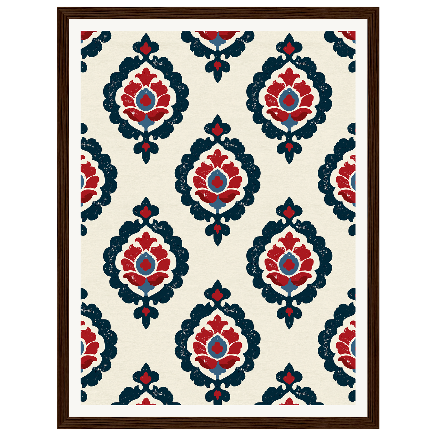 Royal Pattern — s0_framed_dark_wood