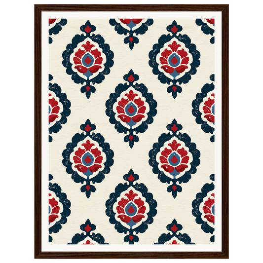 Royal Pattern — s0_framed_dark_wood