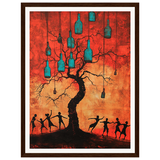 Bottle Tree Dance — s0_framed_dark_wood