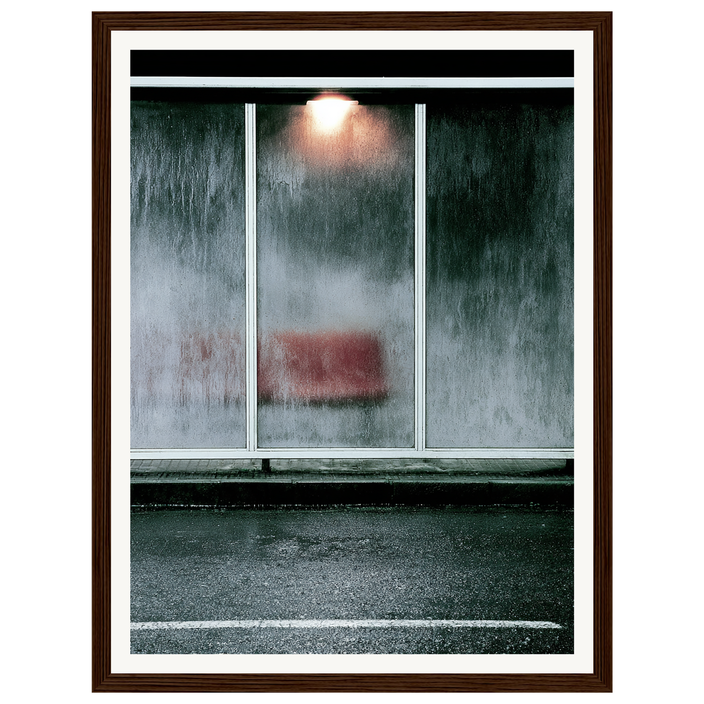 Rainy Window — s0_framed_dark_wood