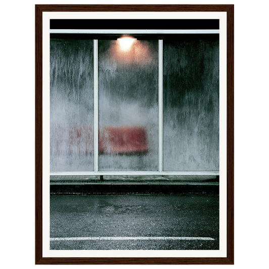 Rainy Window — s0_framed_dark_wood