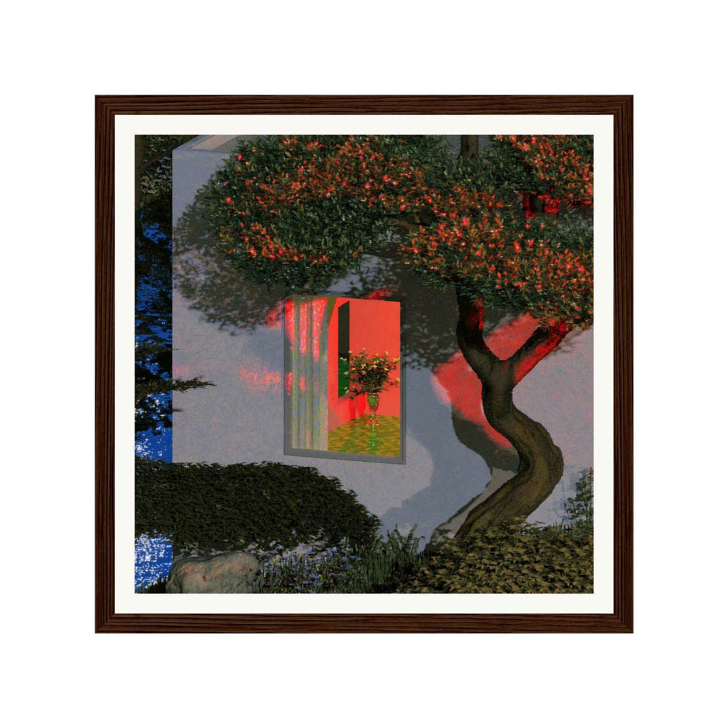 Hidden Garden — s0_framed_dark_wood