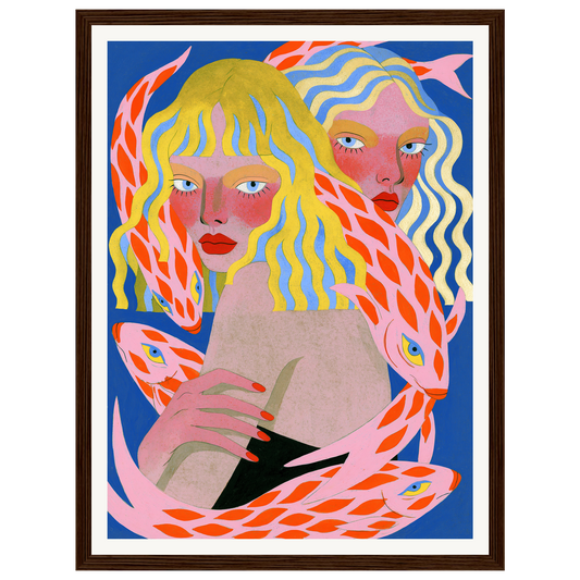 Sister Flame — s0_framed_dark_wood