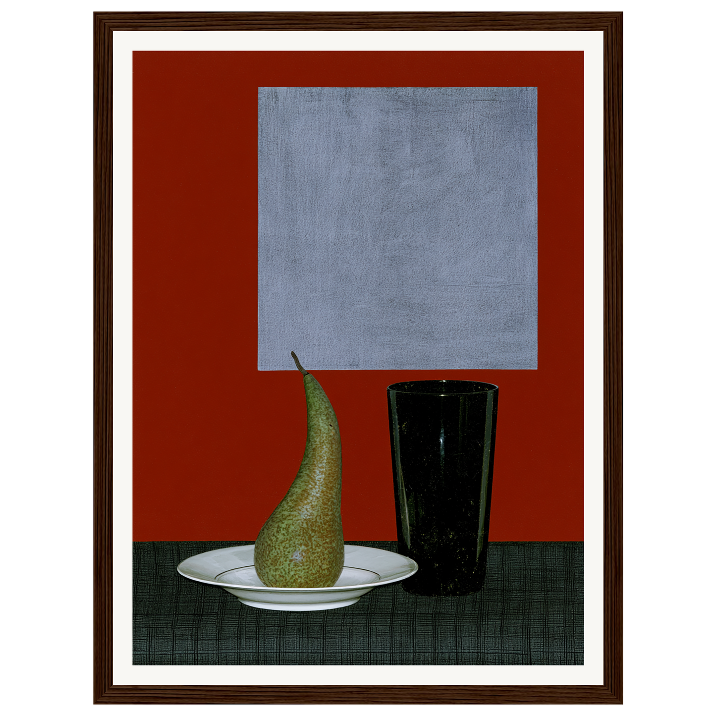 Still Life Pear — s0_framed_dark_wood