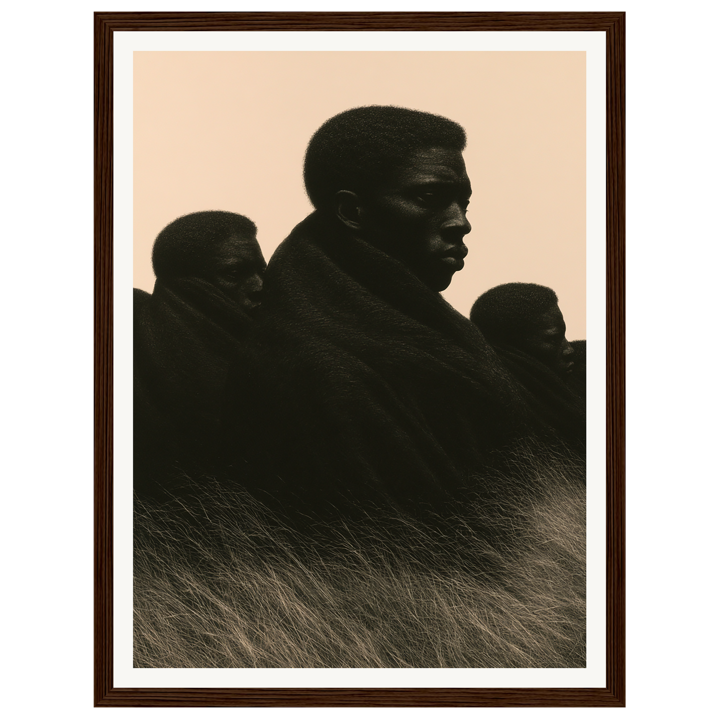 Silent Gathering — s0_framed_dark_wood