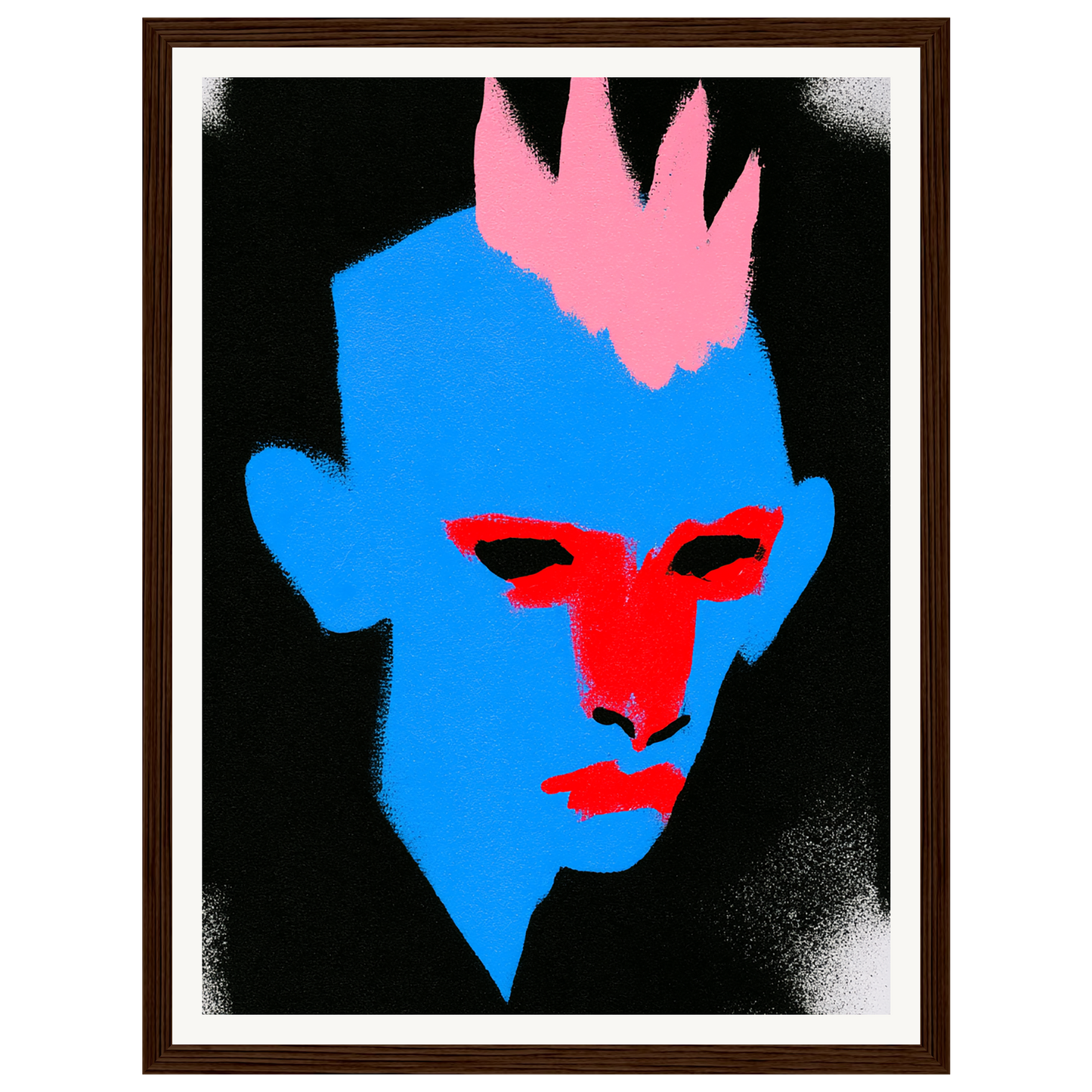 Punk Portrait — s0_framed_dark_wood