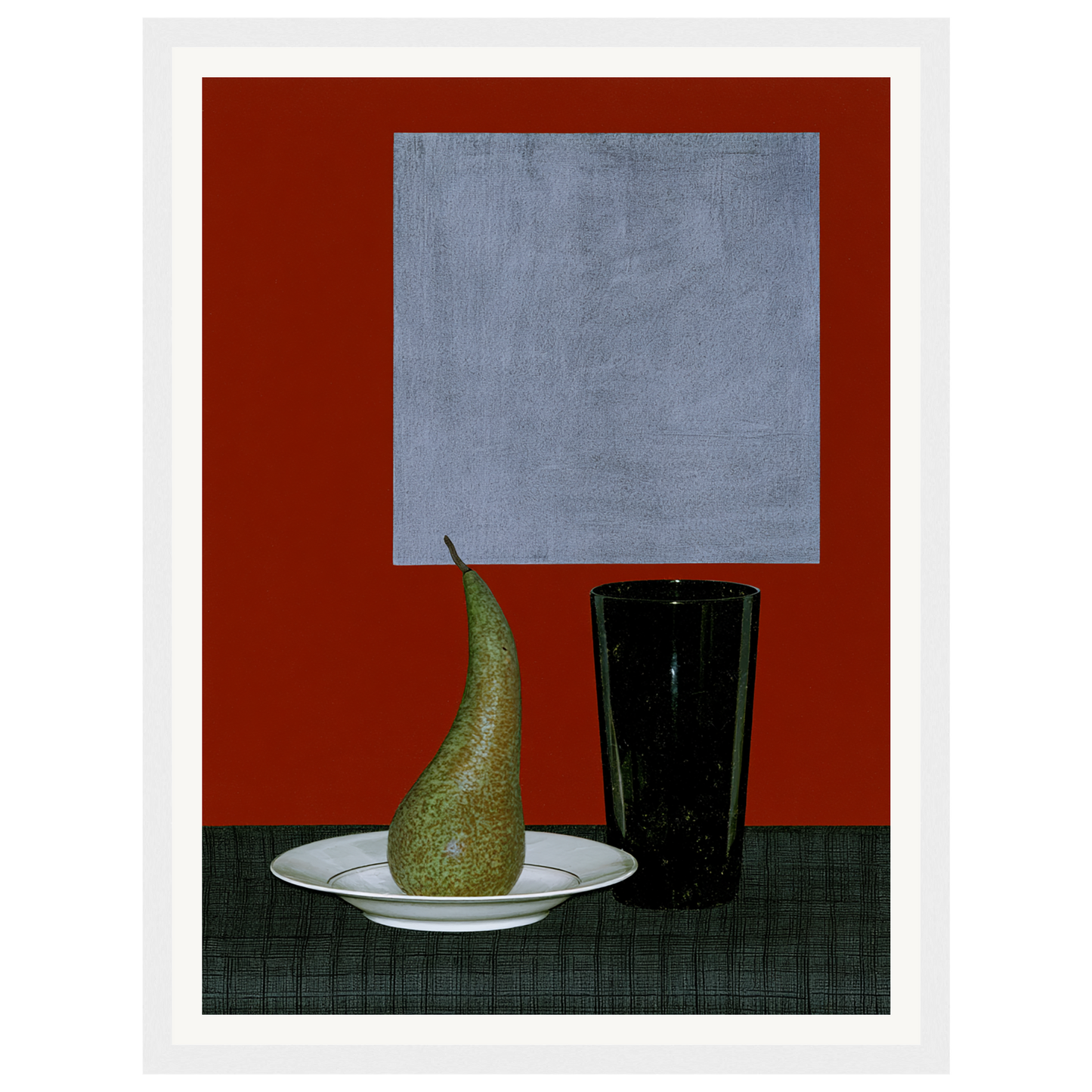 Still Life Pear — s0_framed_white