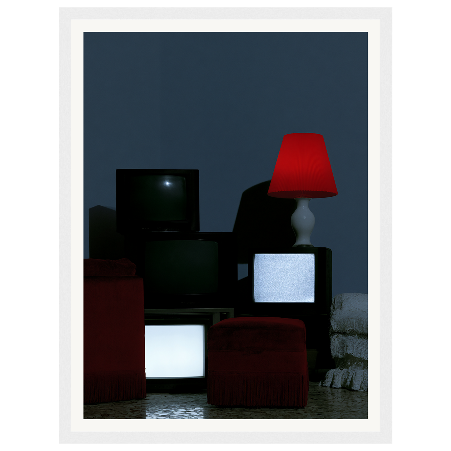 Late Night Static — s0_framed_white