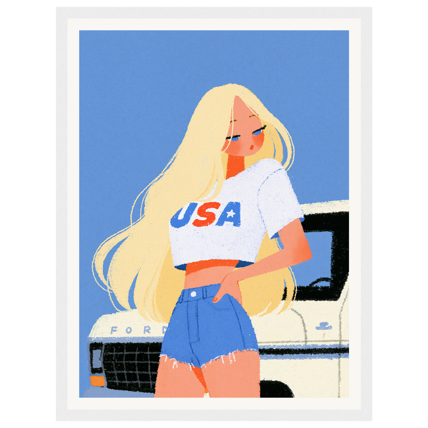 American Summer — s0_framed_white
