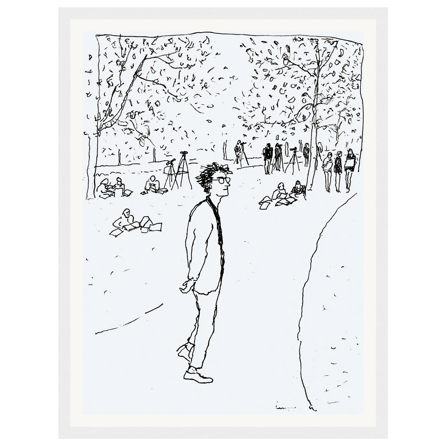 Quiet Park — s0_framed_white