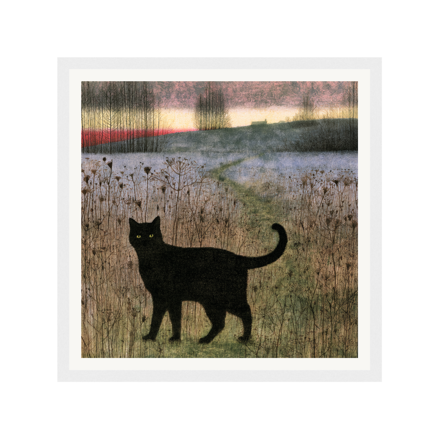 Evening Stroll — s0_framed_white