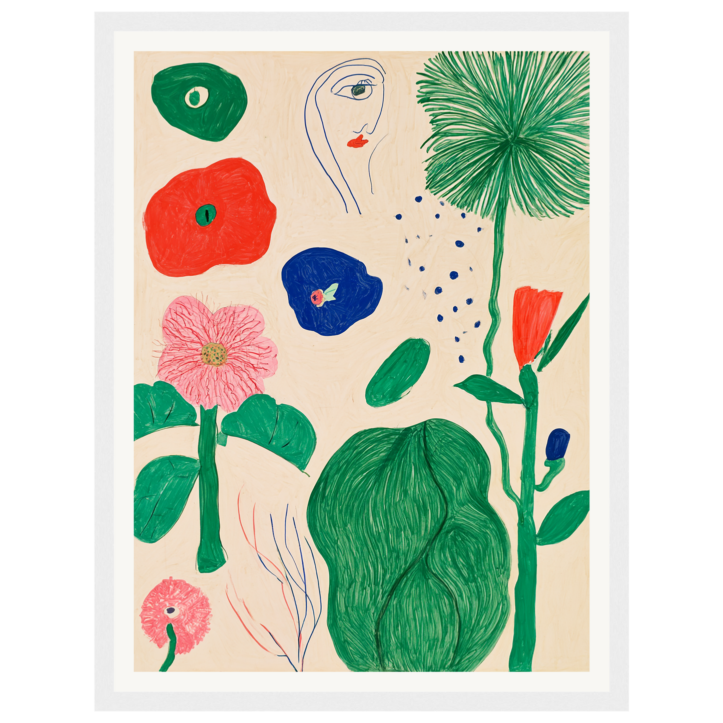 Garden Sketchbook — s0_framed_white