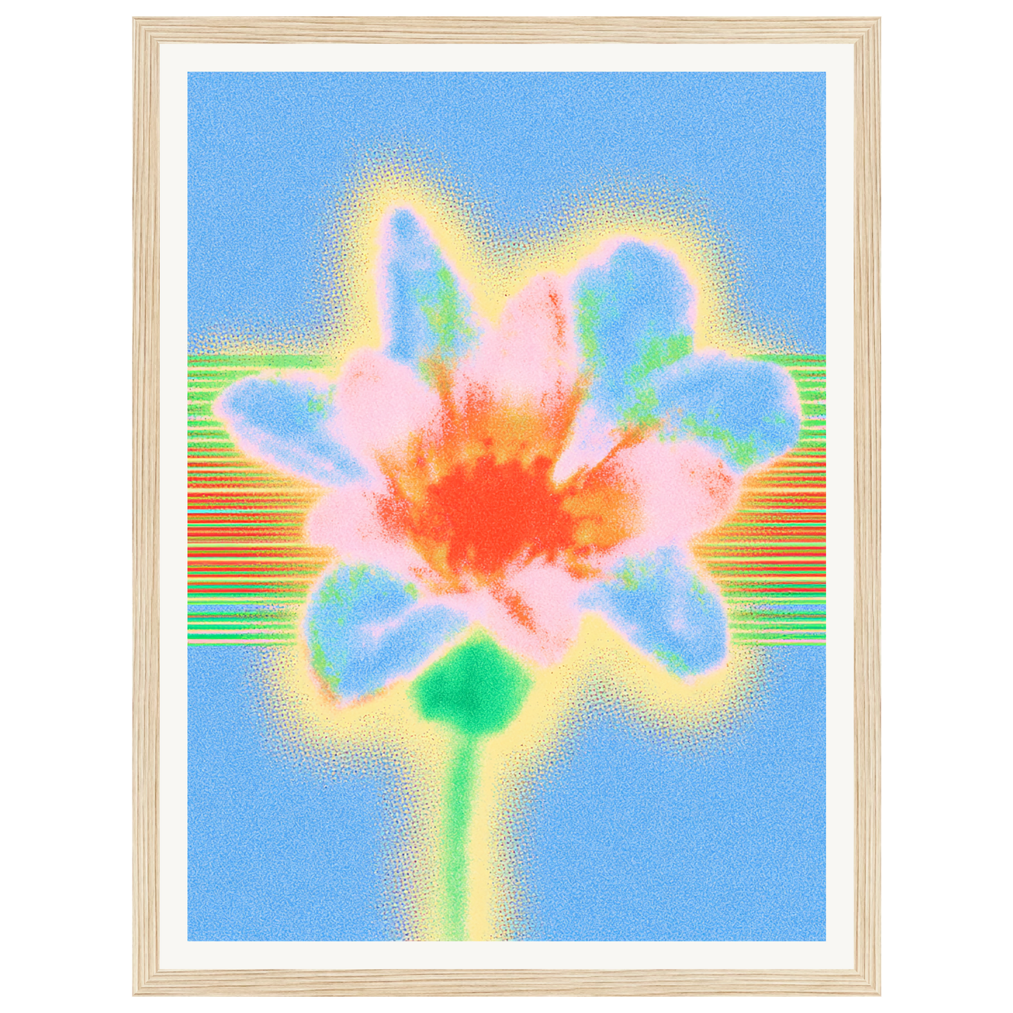 Electric Bloom — s0_framed_wood