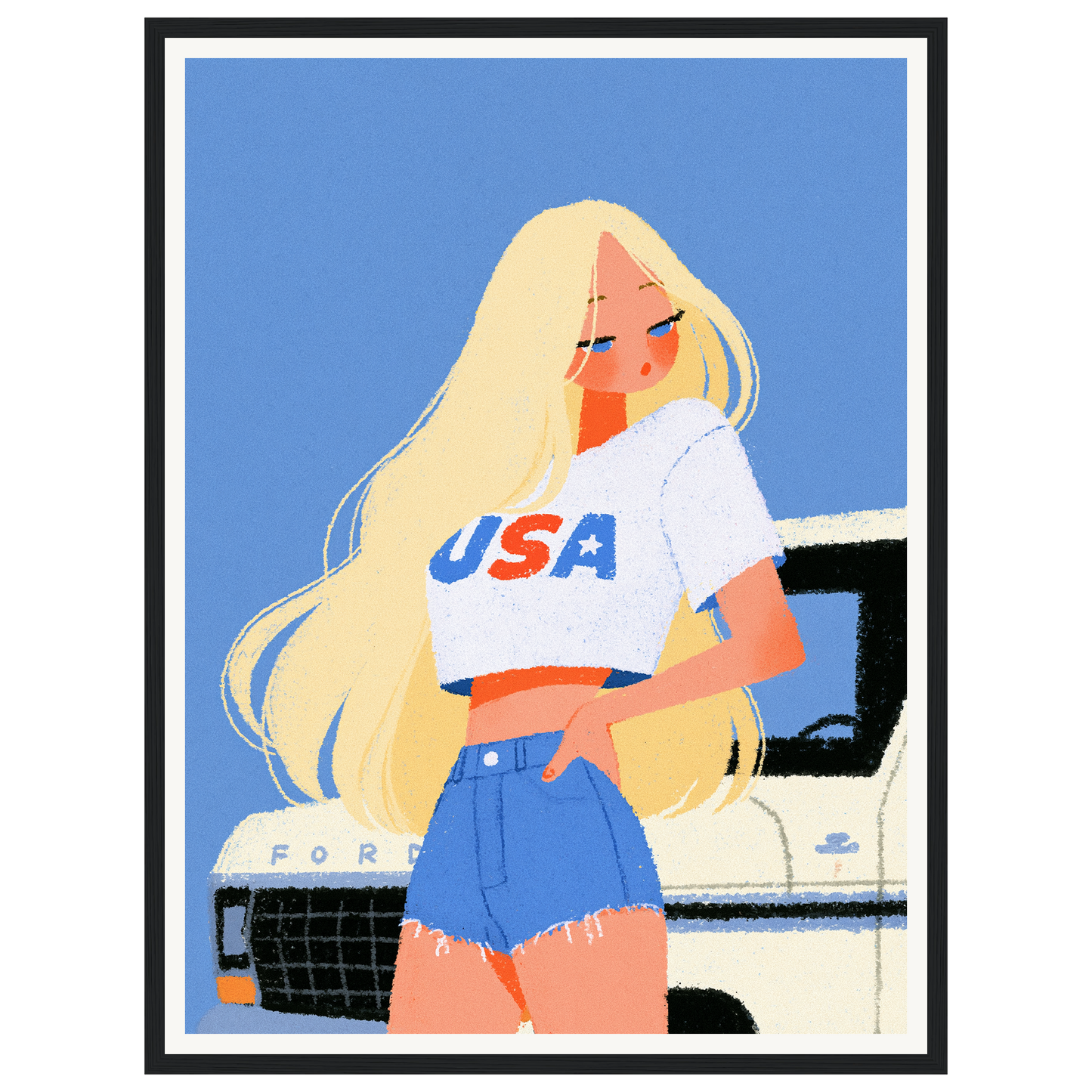 American Summer — s1_framed_black