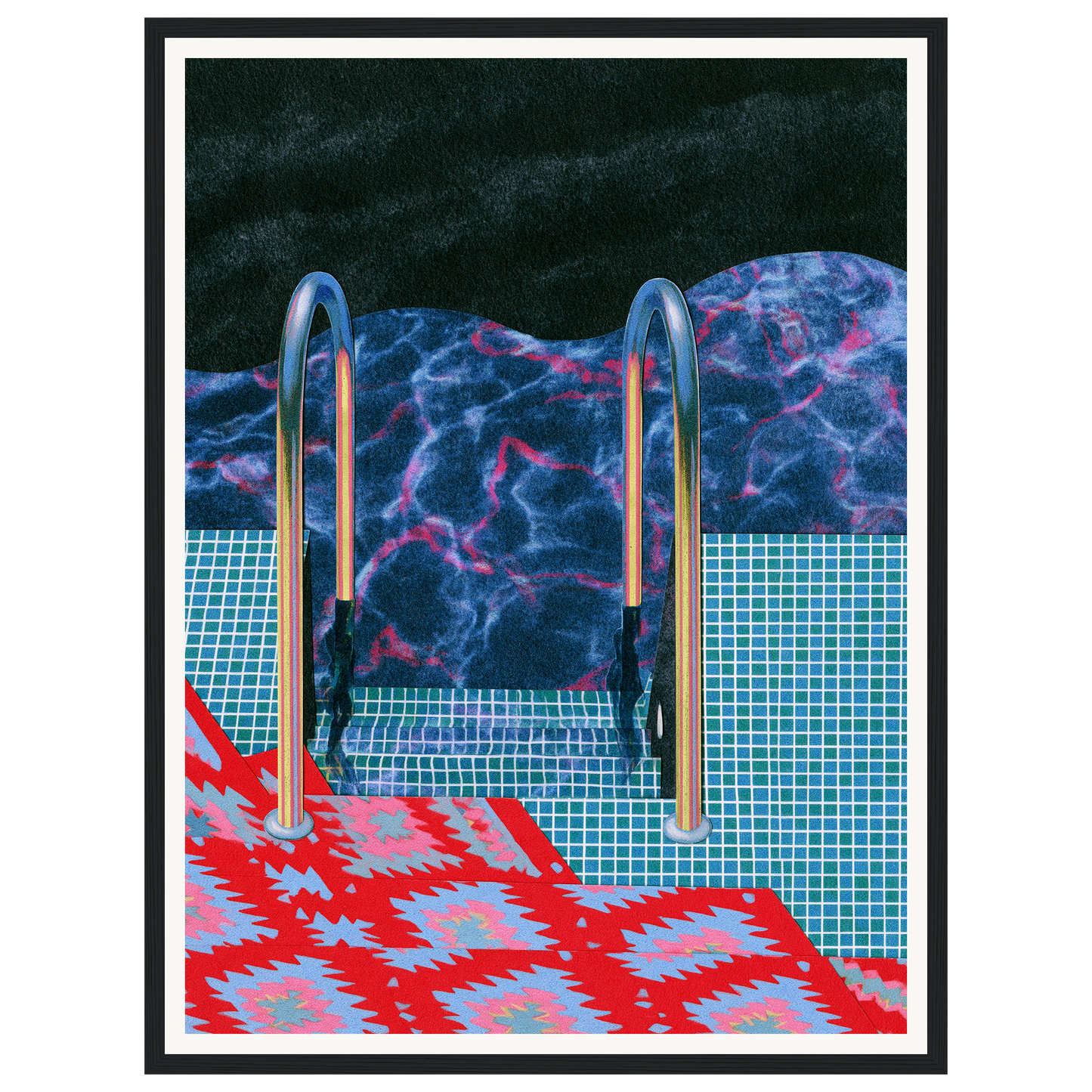 Summer Dip — s1_framed_black