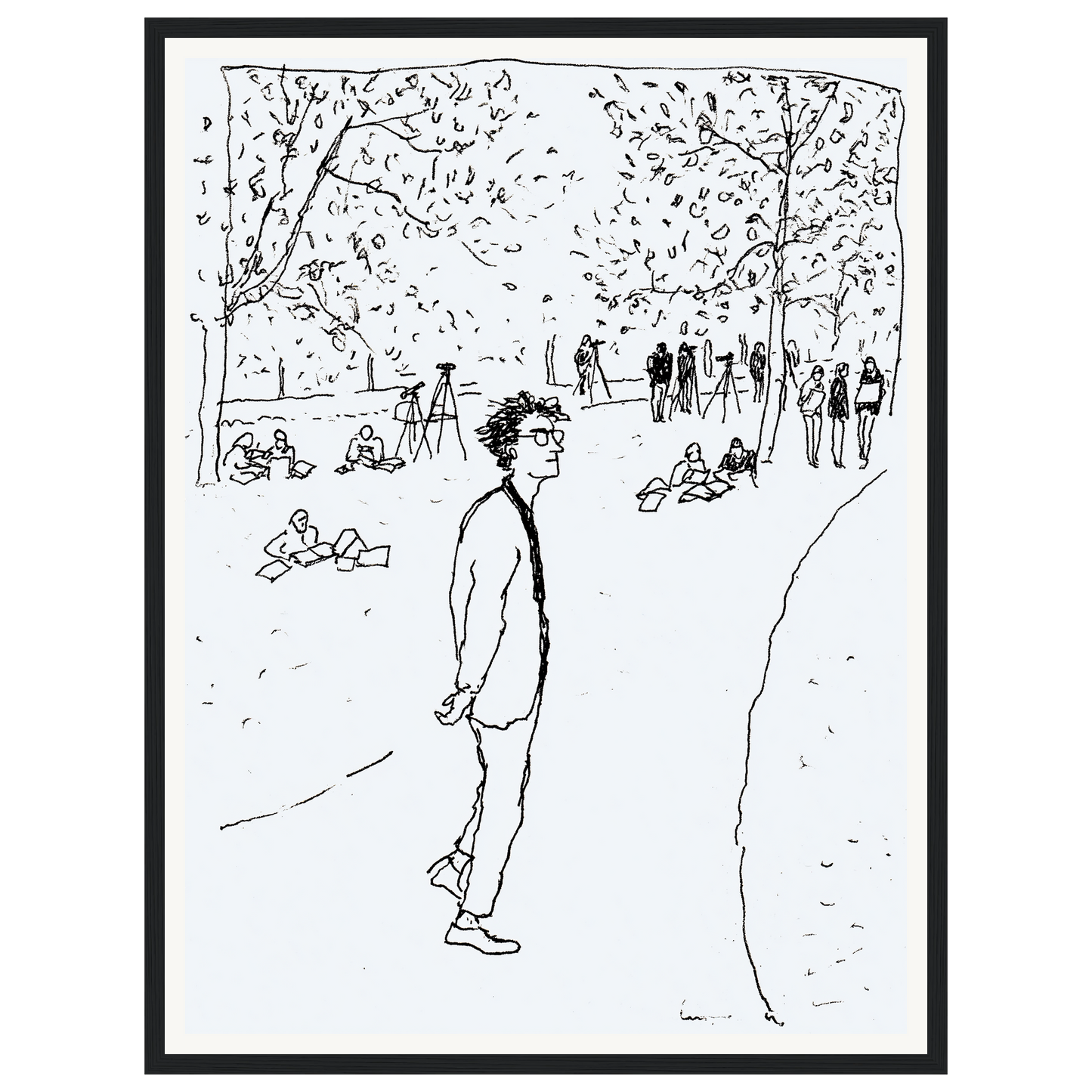 Quiet Park — s1_framed_black