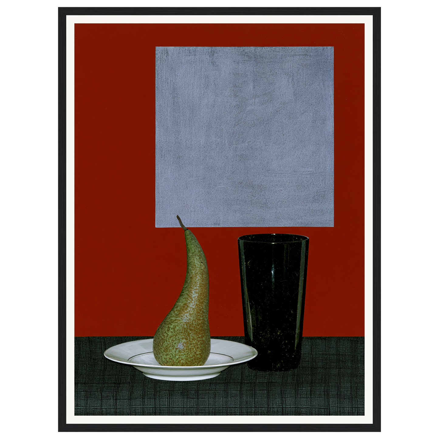 Still Life Pear — s1_framed_black