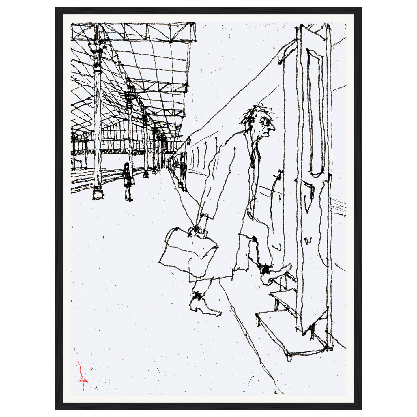 Morning Rush — s1_framed_black