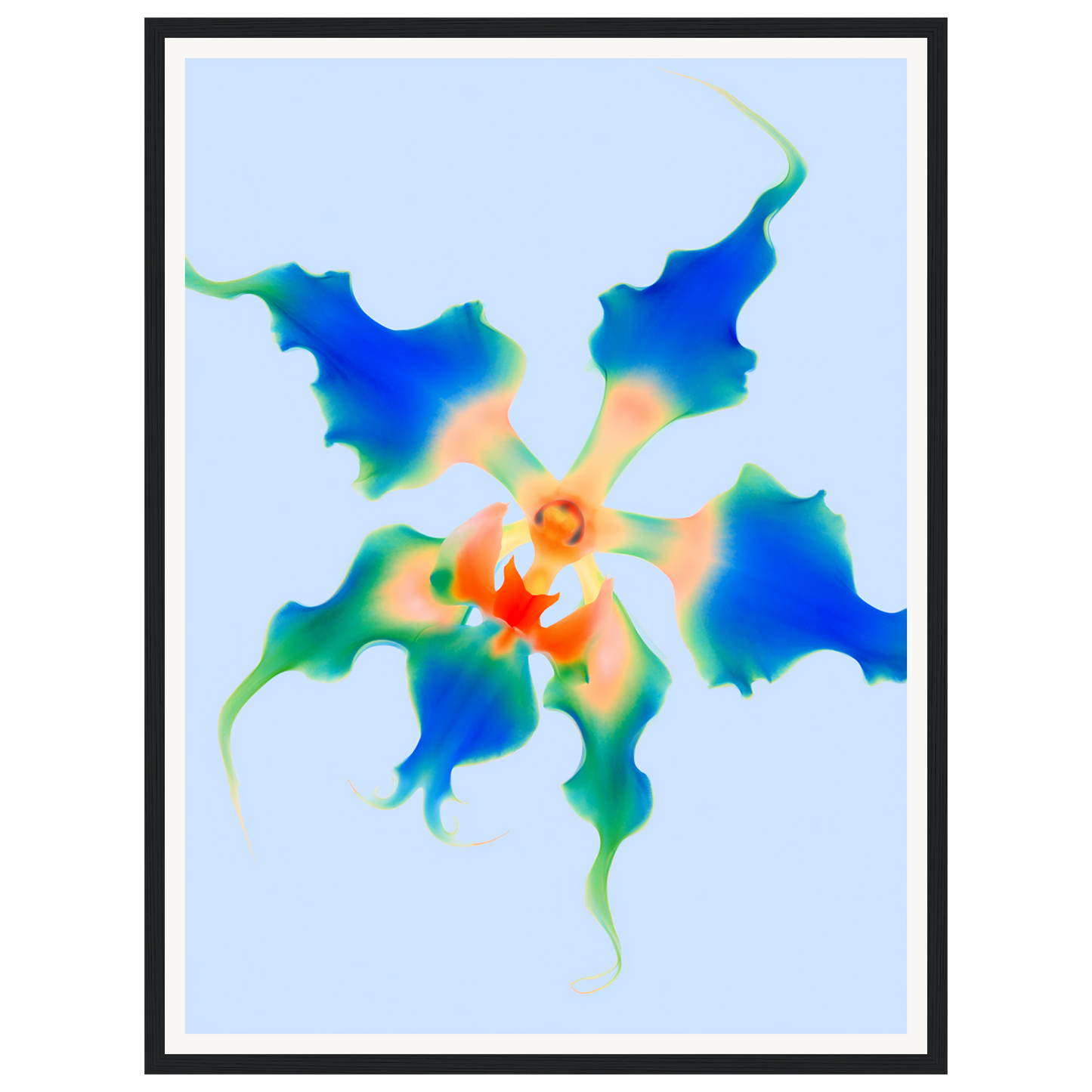 Ocean Bloom — s1_framed_black