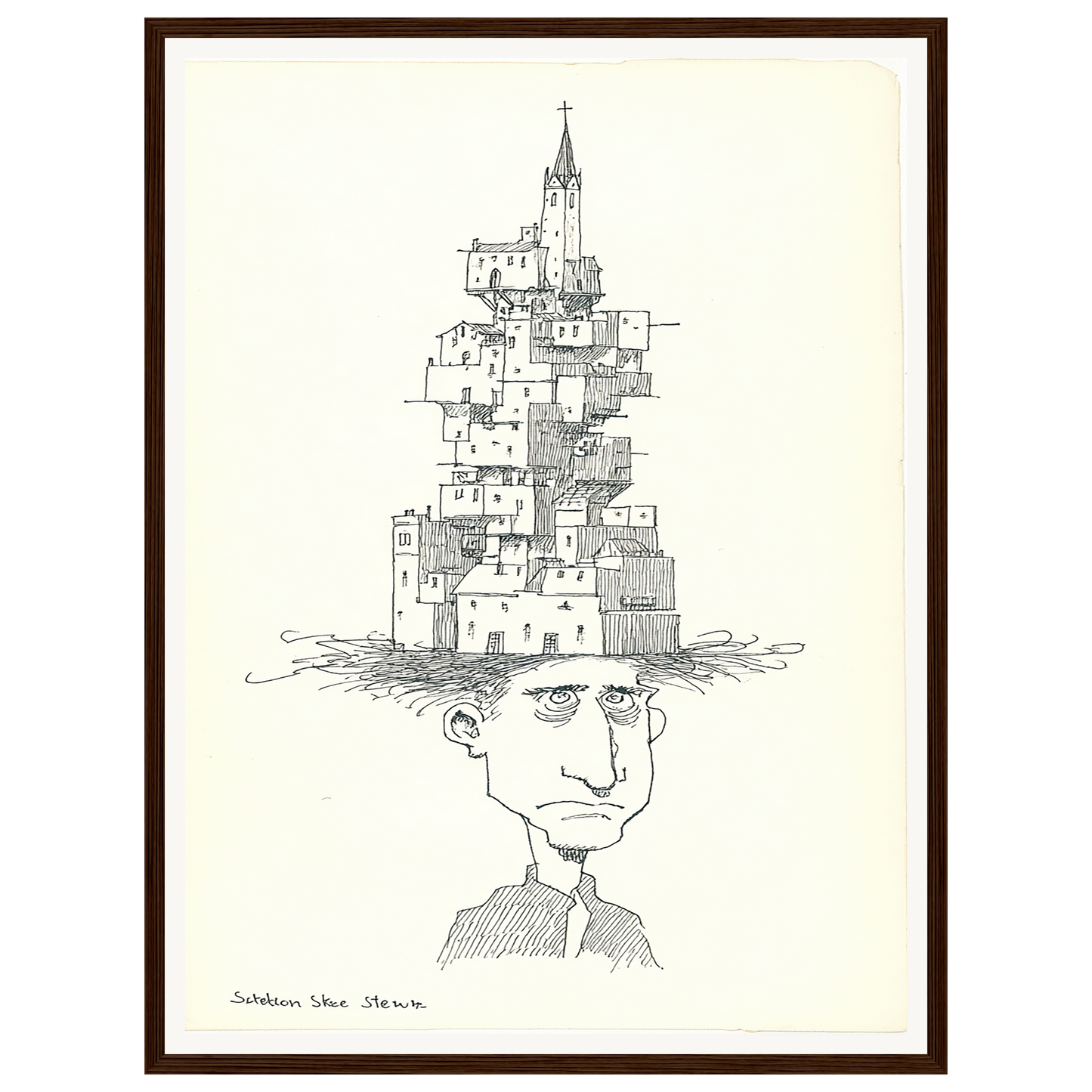 Idle Thoughts — s1_framed_dark_wood