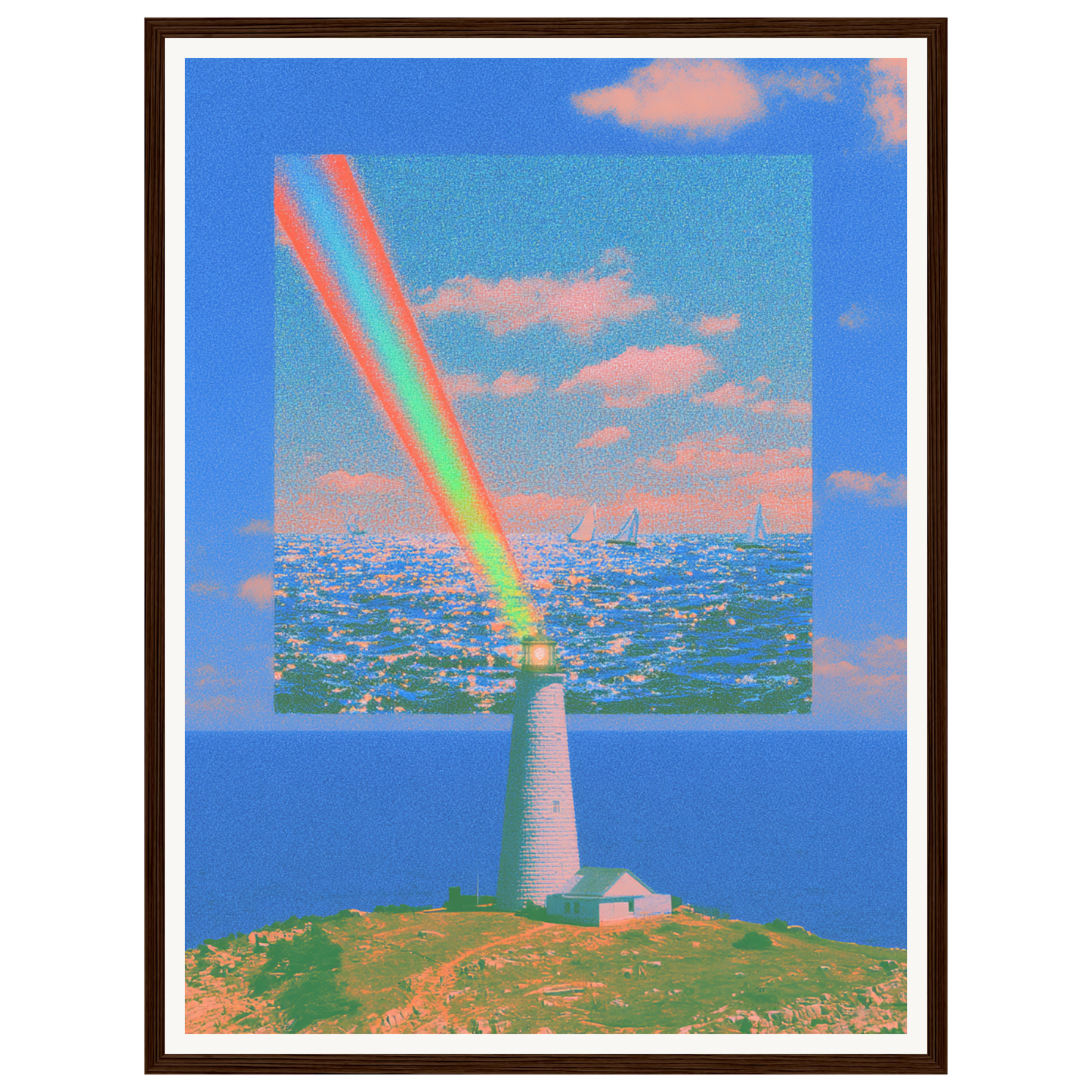 Coastal Dream — s1_framed_dark_wood