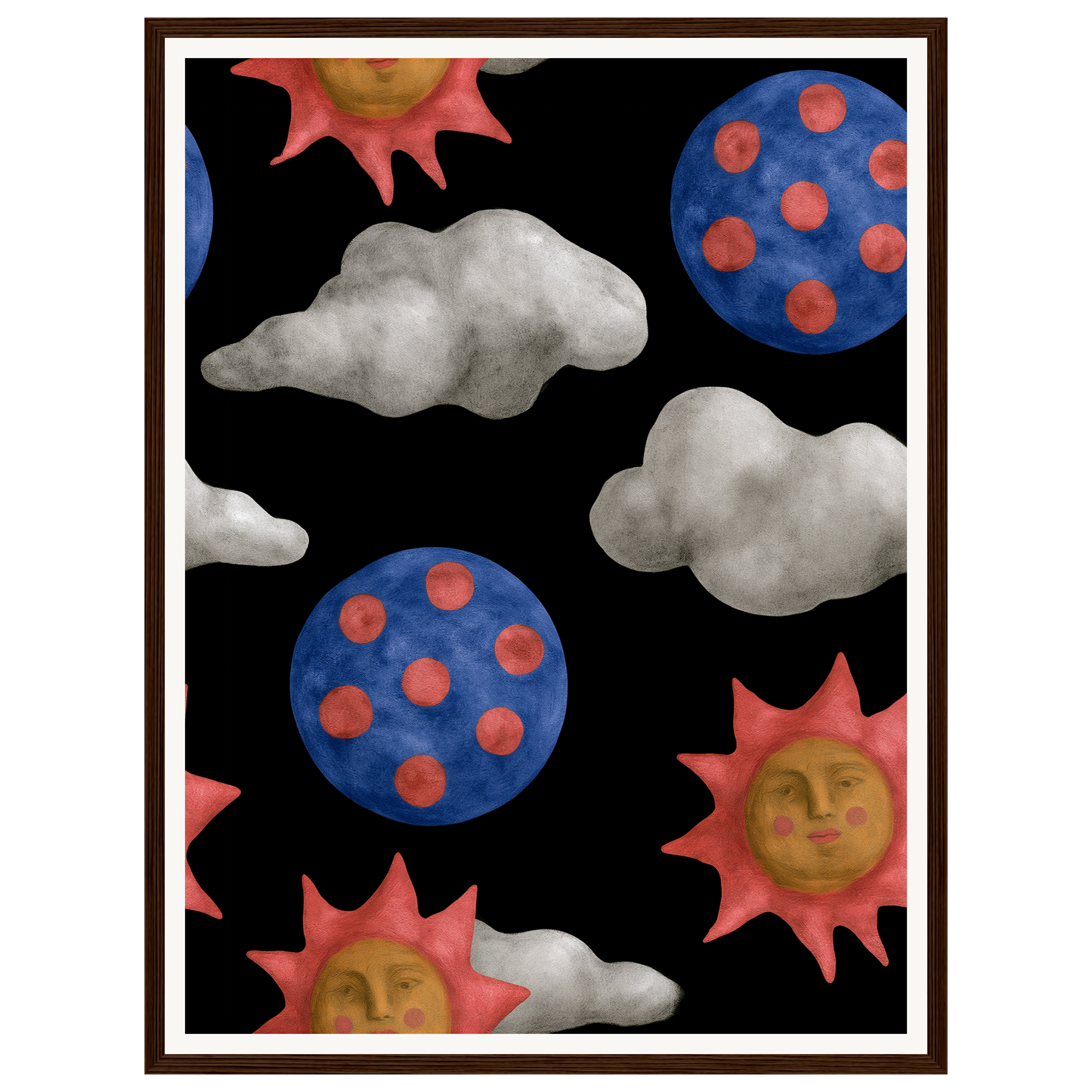 Night Sky — s1_framed_dark_wood