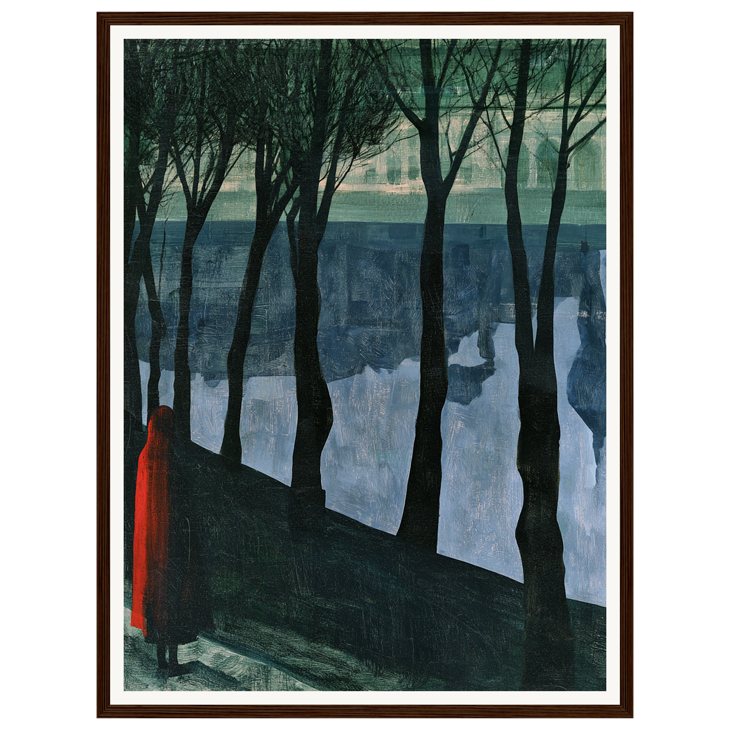 Autumn Reflection — s1_framed_dark_wood