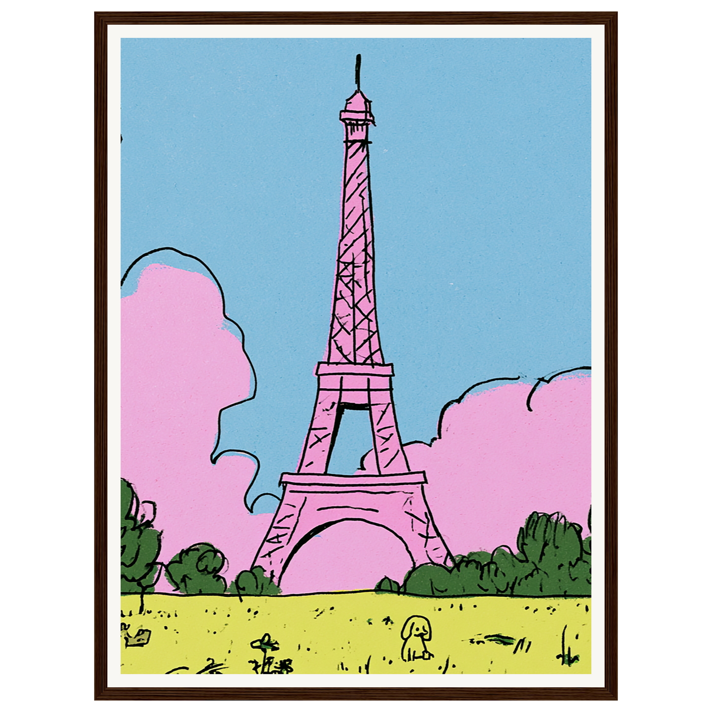 City Dream — s1_framed_dark_wood