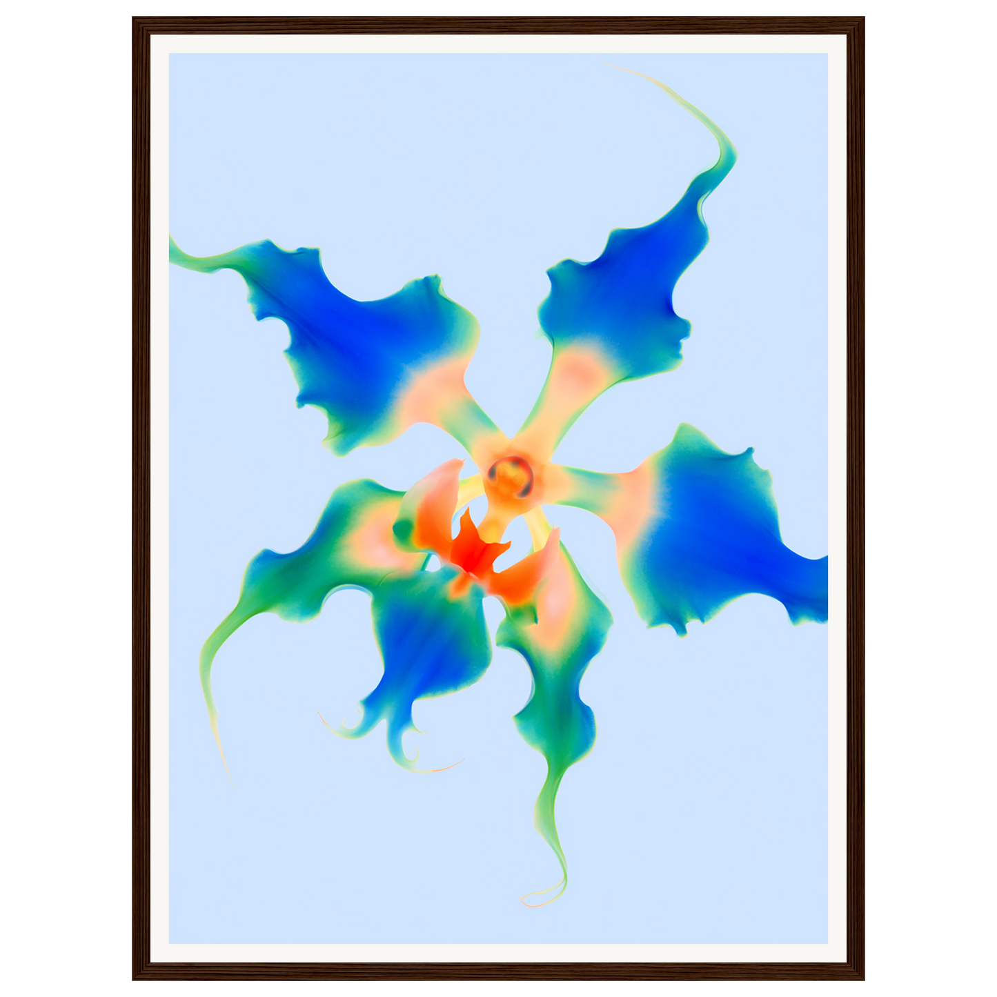 Ocean Bloom — s1_framed_dark_wood