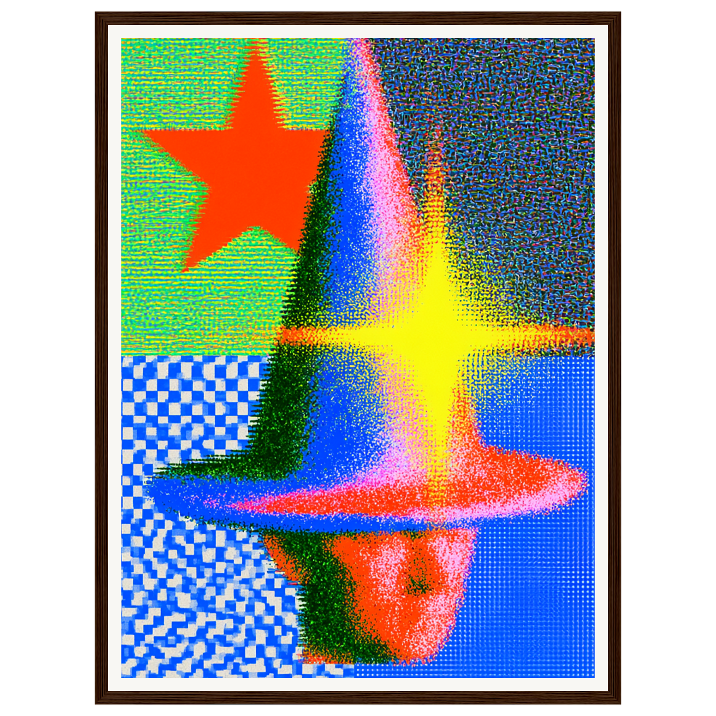Fractured Signal — s1_framed_dark_wood
