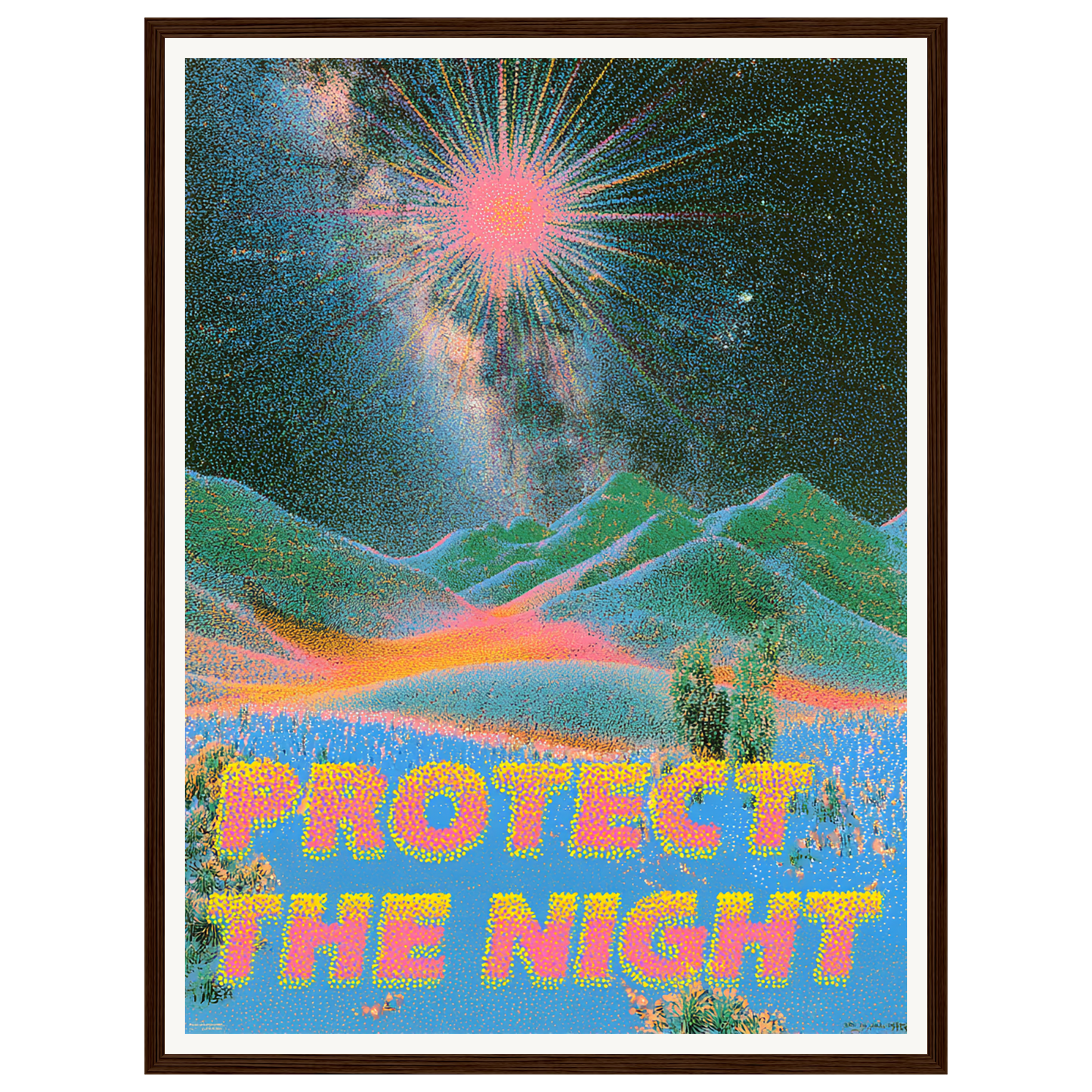 Northern Lights — s1_framed_dark_wood