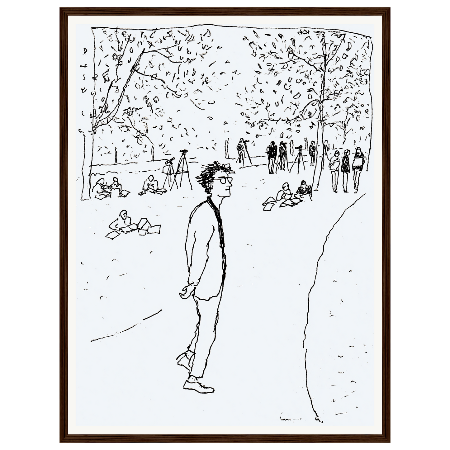 Quiet Park — s1_framed_dark_wood