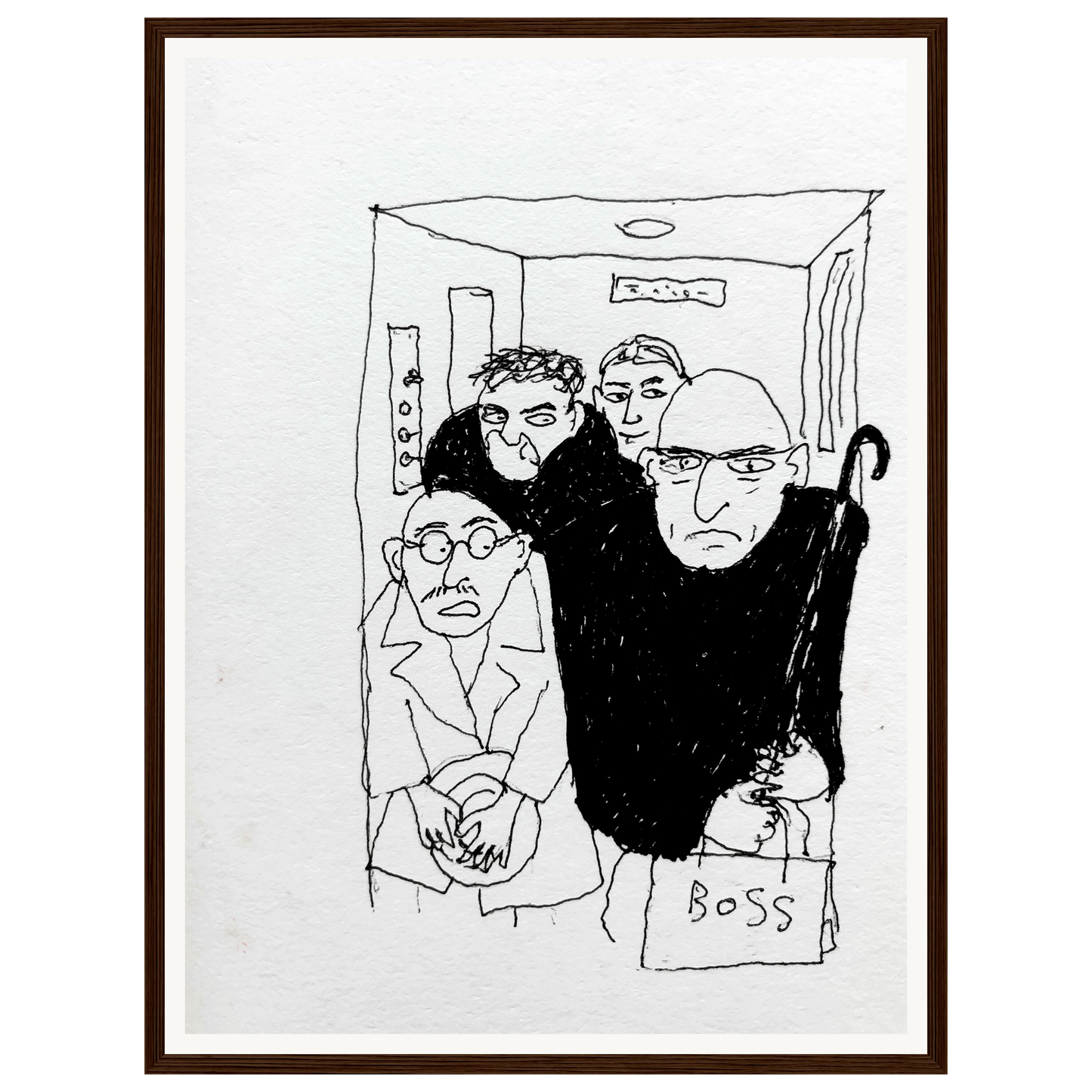 Office Life — s1_framed_dark_wood
