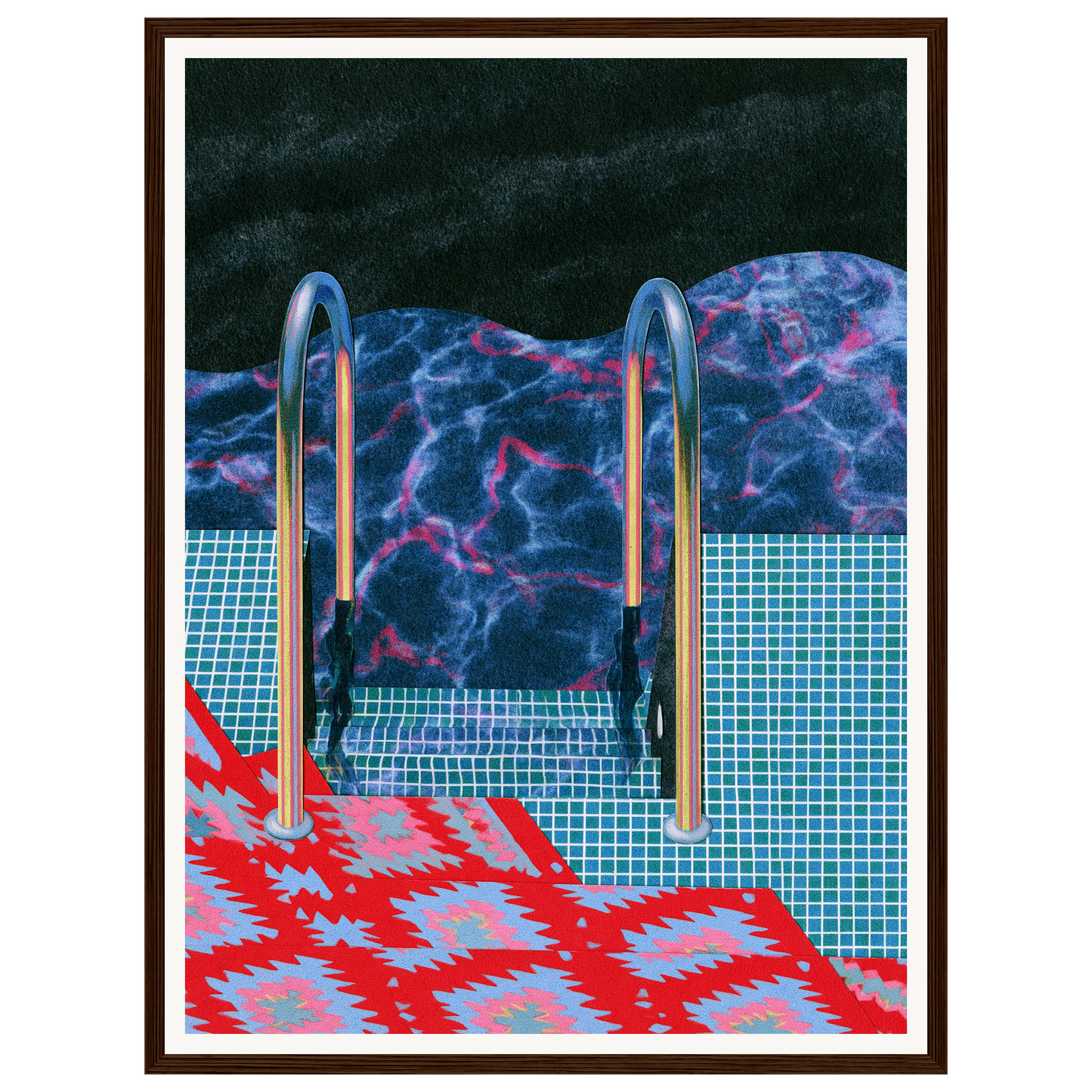 Summer Dip — s1_framed_dark_wood