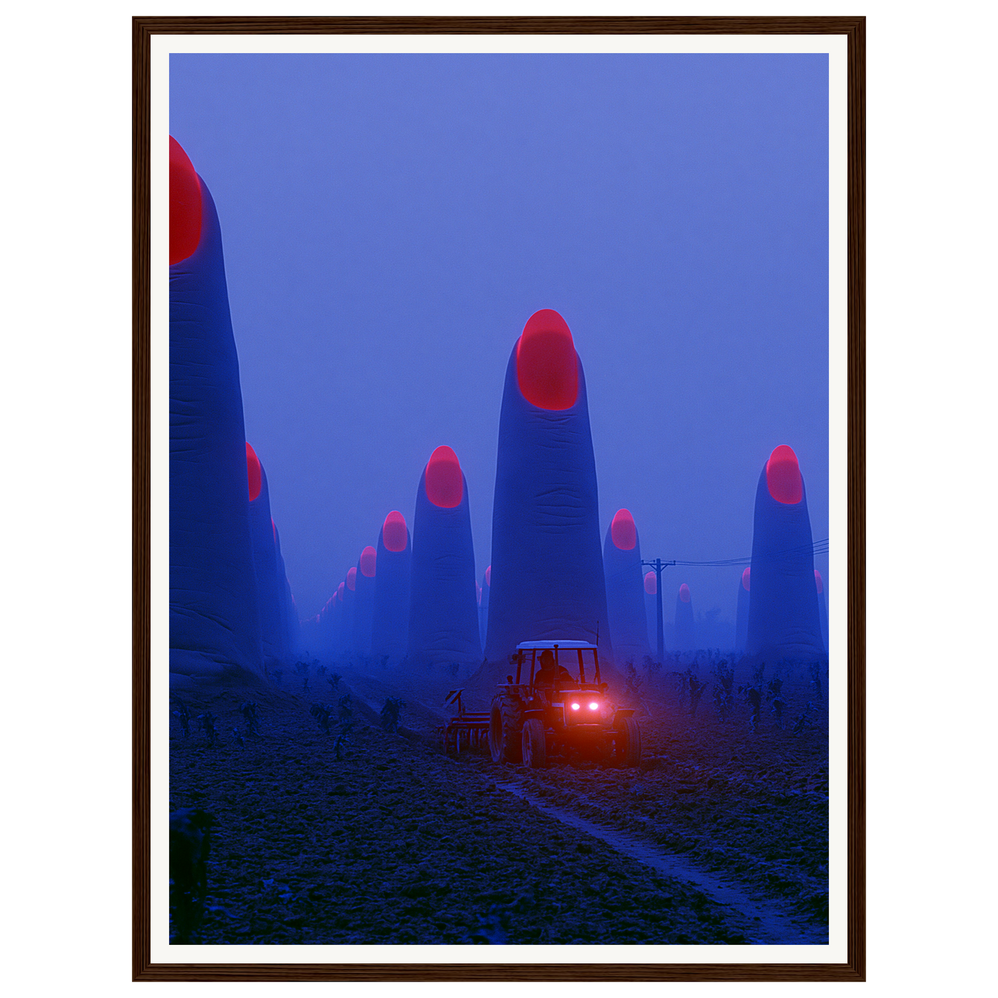 Foggy Trail — s1_framed_dark_wood