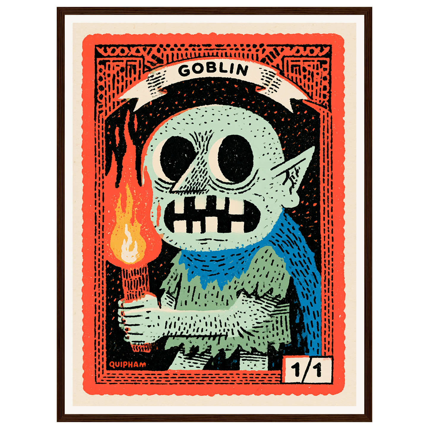 Little Troublemaker — s1_framed_dark_wood