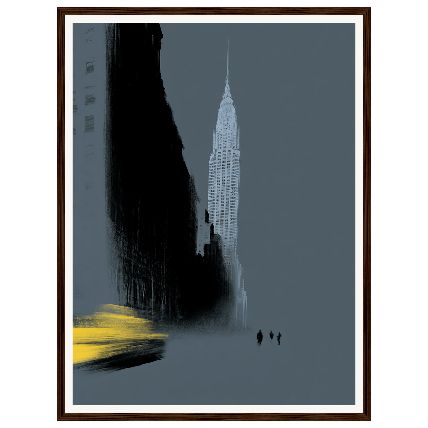 Yellow Cab — s1_framed_dark_wood