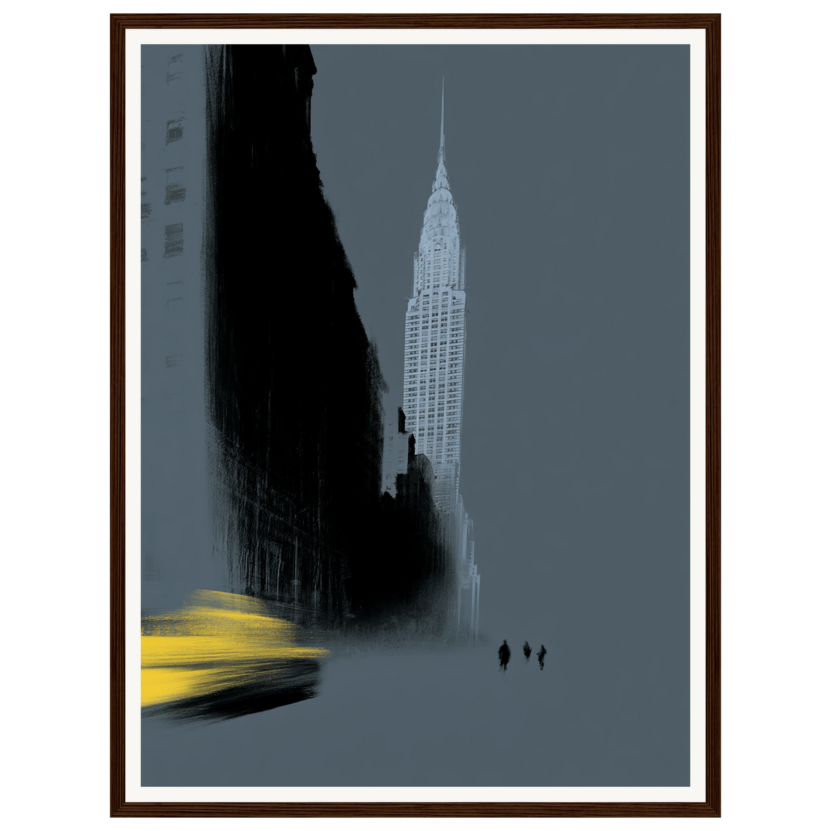 Yellow Cab — s1_framed_dark_wood