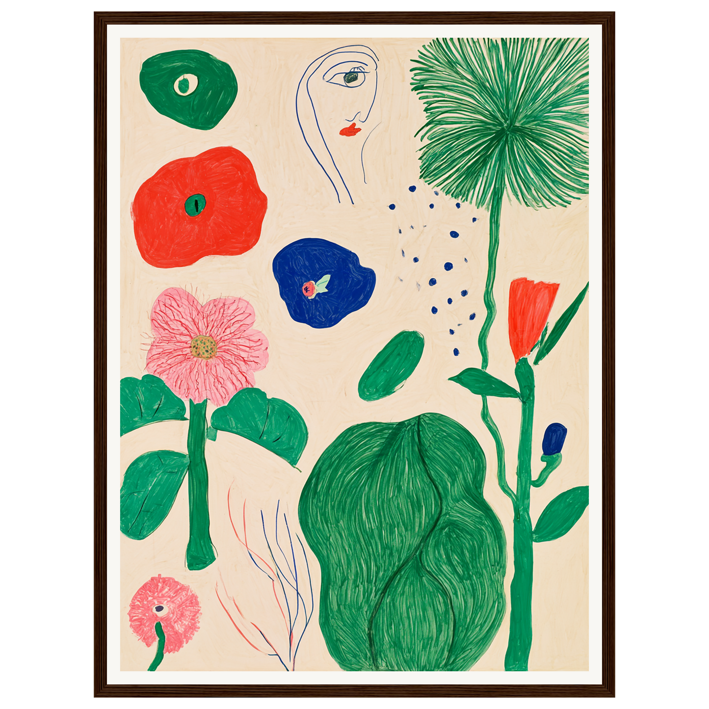Garden Sketchbook — s1_framed_dark_wood