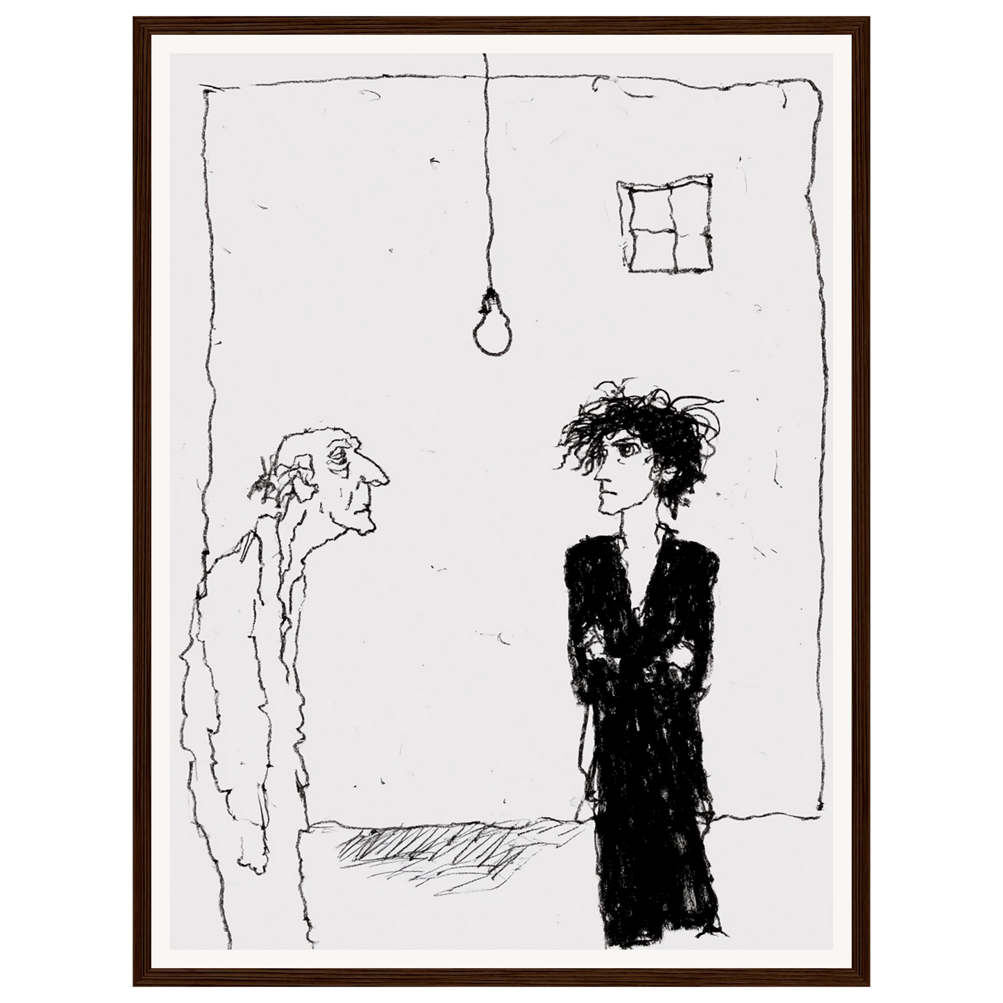 Quiet Thought — s1_framed_dark_wood