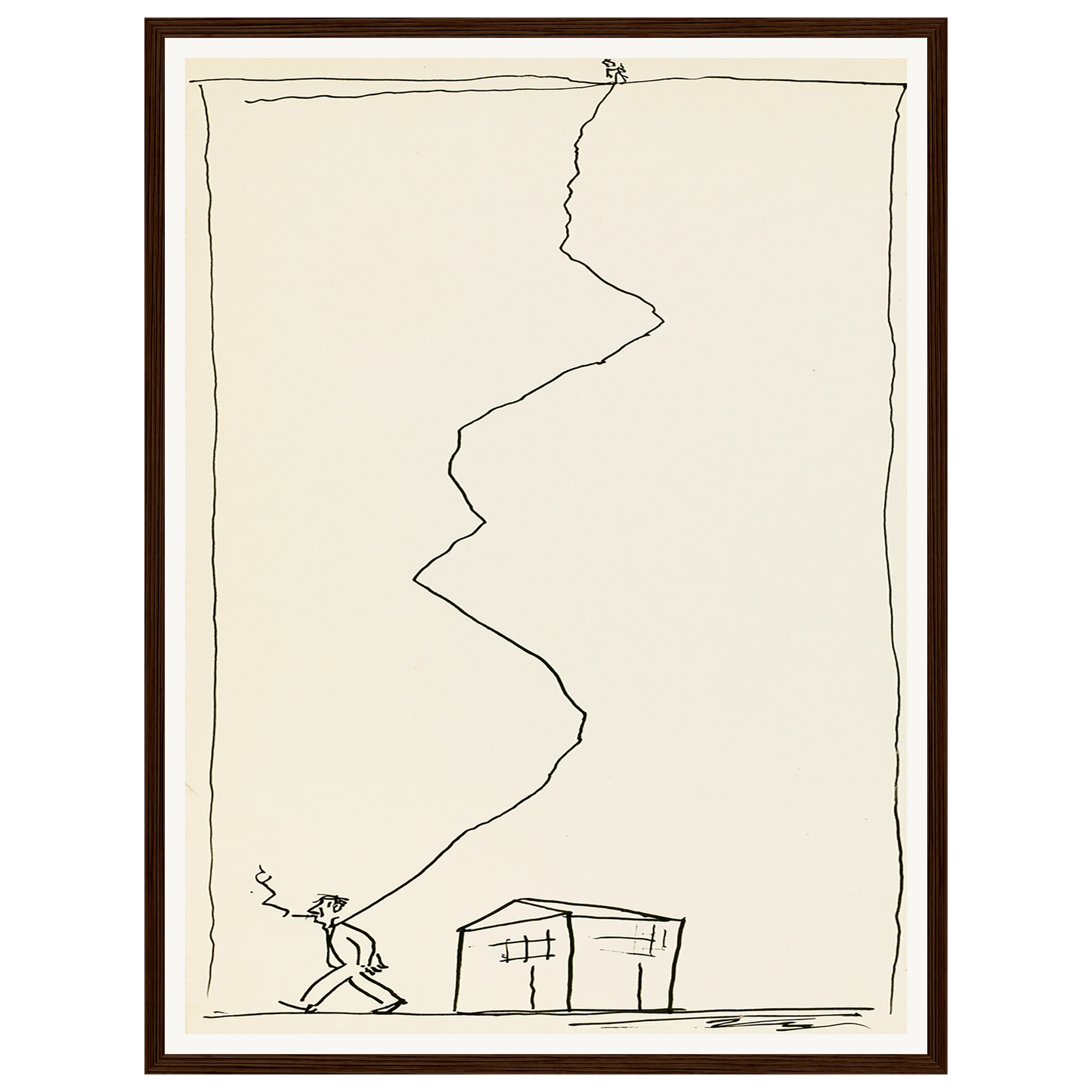 Quiet Return — s1_framed_dark_wood