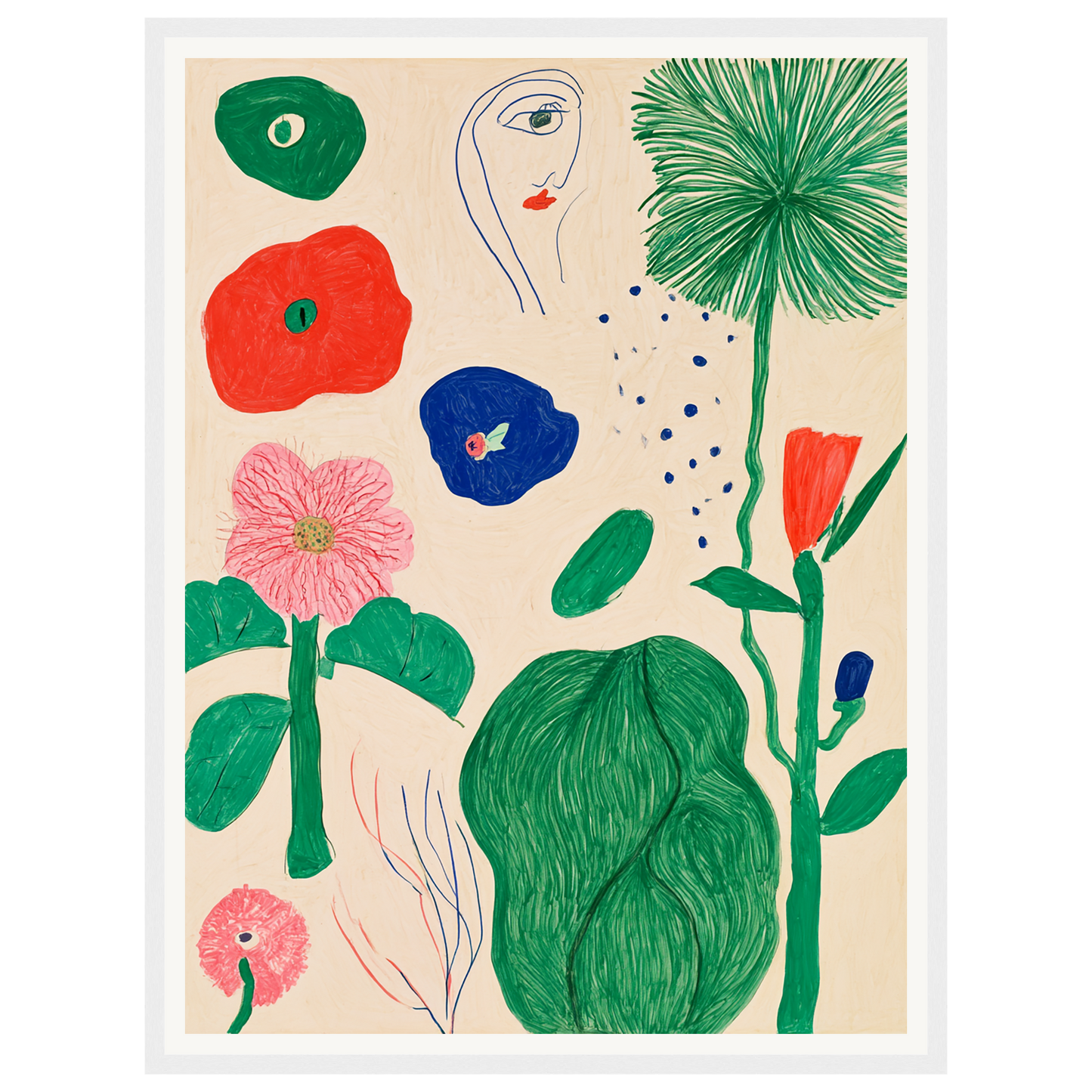 Garden Sketchbook — s1_framed_white