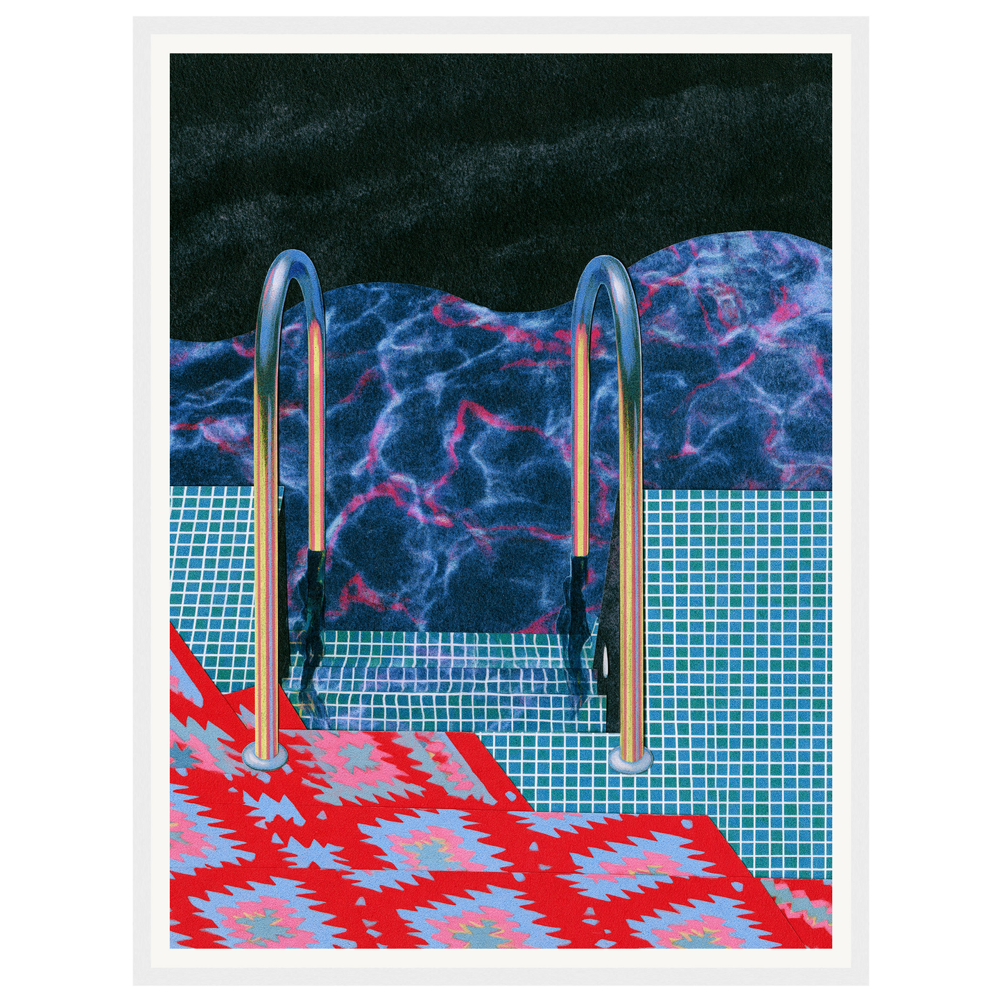 Summer Dip — s1_framed_white