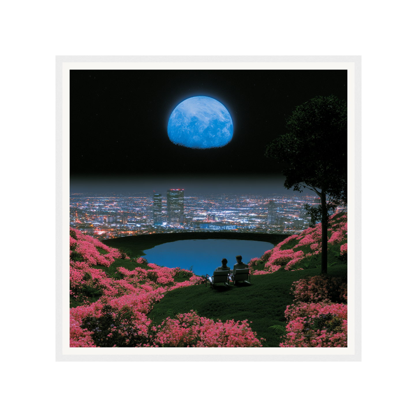 Moonlit Night — s1_framed_white