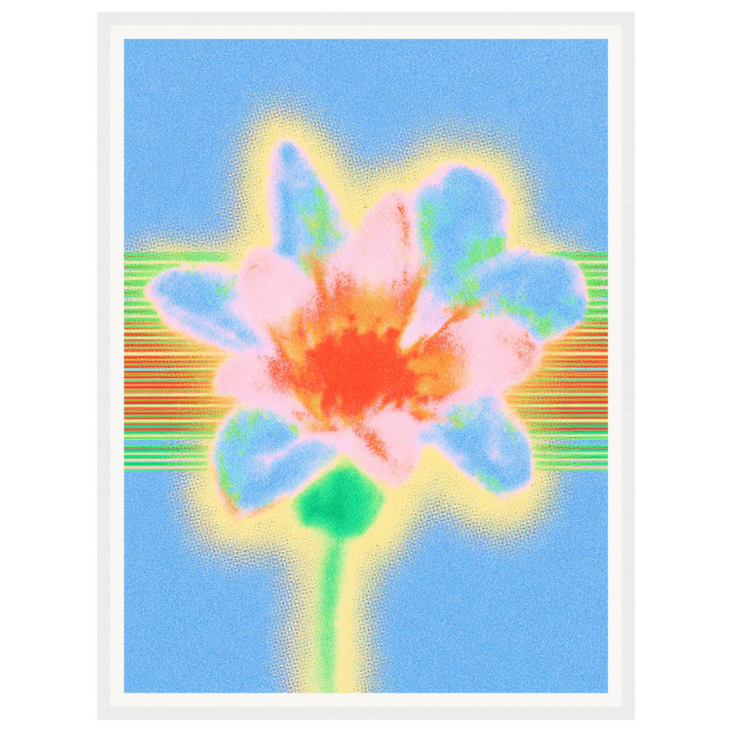 Electric Bloom — s1_framed_white