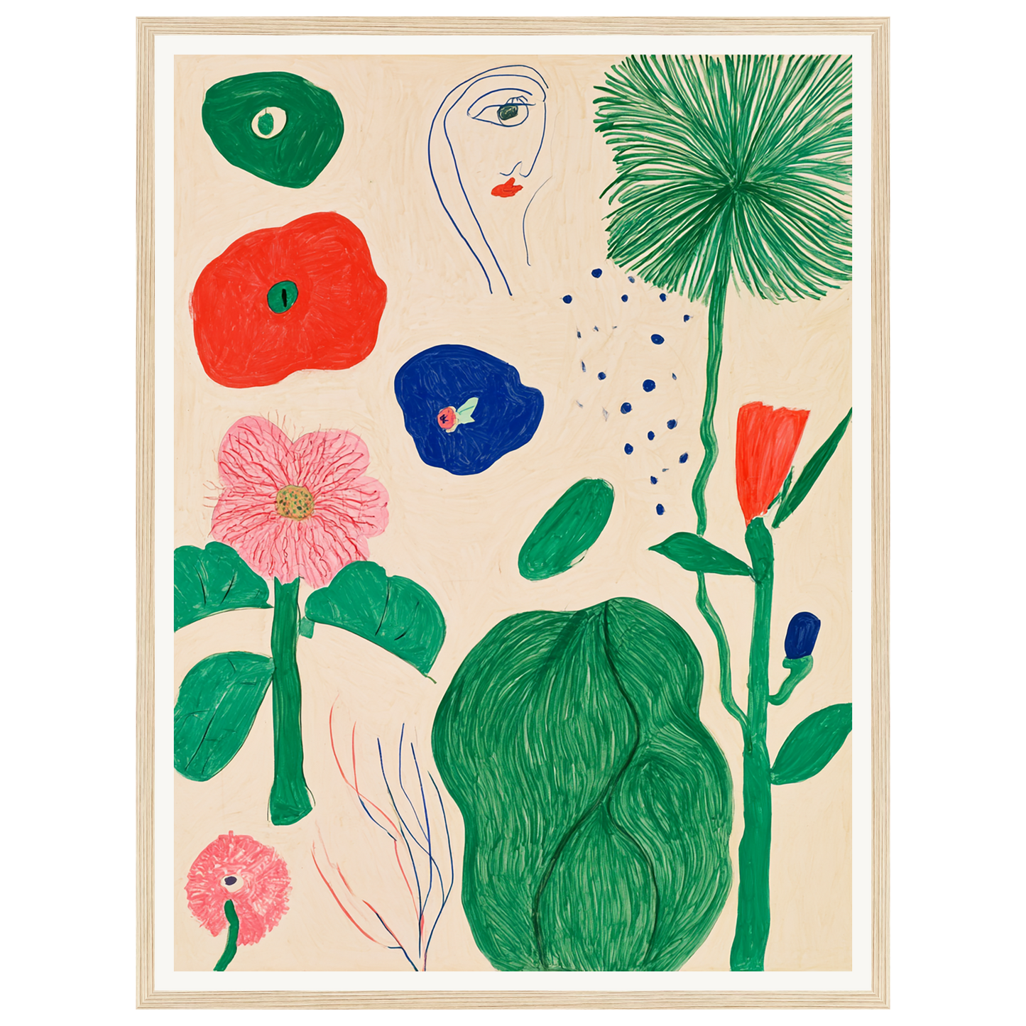 Garden Sketchbook — s1_framed_wood
